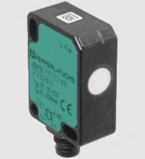 采用微型设计P+F超声波传感器UB100-F77-E2-V31
